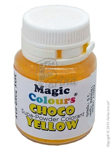 Краситель-пудра для шоколада Magic Colours Желтый 5г< фото цена